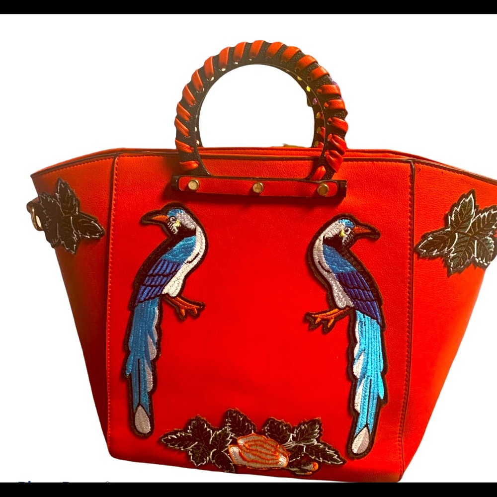 Red Bucket Bag